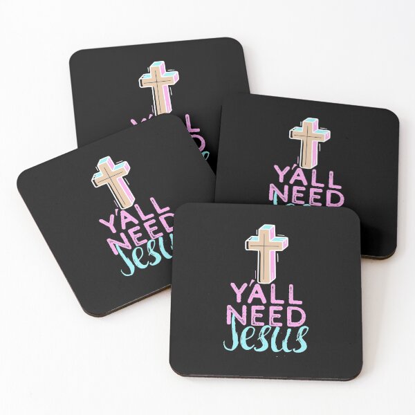Item preview, Y'all Need Jesus - You Need Jesus To Set You Right! - Cross designed and sold by crazycollective.