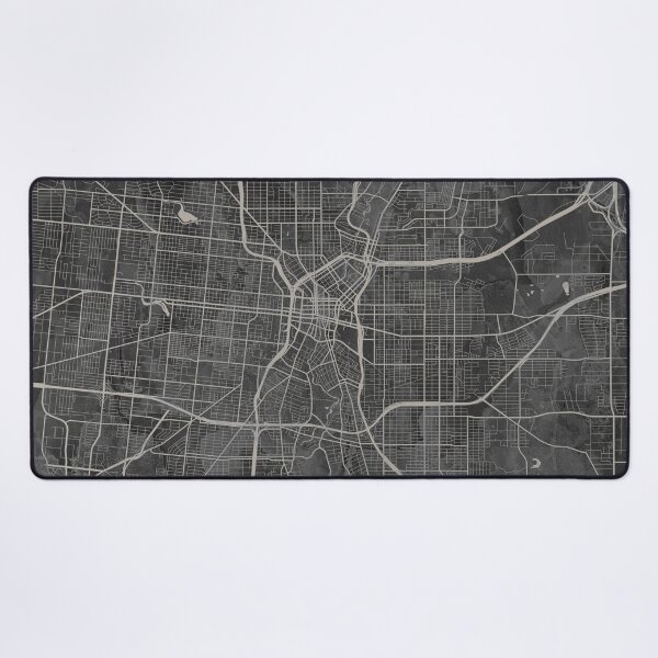 Item preview, San Antonio TX Gray Artistic Map designed and sold by Interpret108.