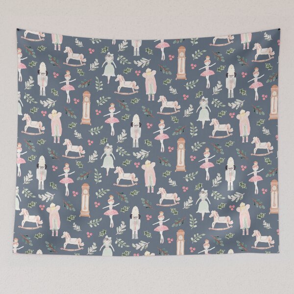 Item preview, The Nutcracker _ navy watercolor designed and sold by Harpley Design Studio.