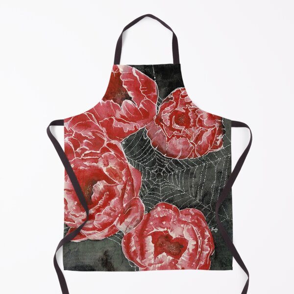 Item preview, Peonies and a spider web designed and sold by TwoFullMoonsArt.