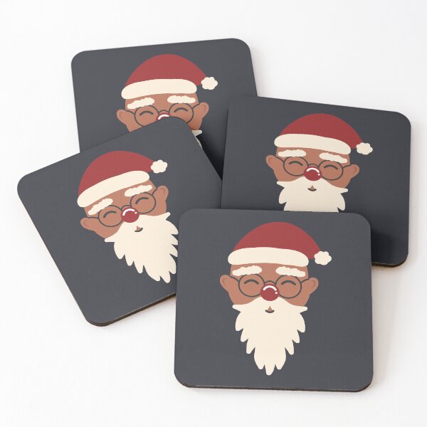 Item preview, Cute Brown Santa Claus Indian Christmas Pattern Retro Scandinavian Aesthetic  designed and sold by retroyule.