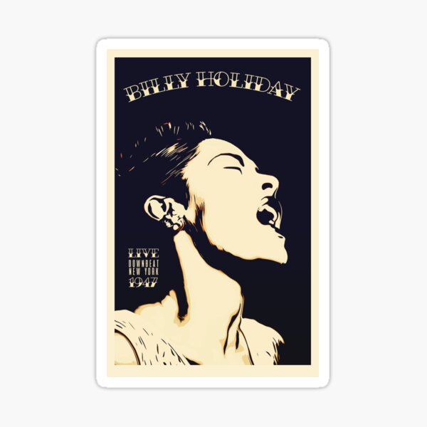 Billy Holiday Sticker
