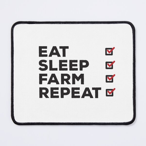 Item preview, Eat Sleep Farm Repeat designed and sold by Q3Designs.