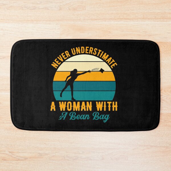 Item preview, Never underestimate a woman with a bean bag designed and sold by pnkpopcorn.