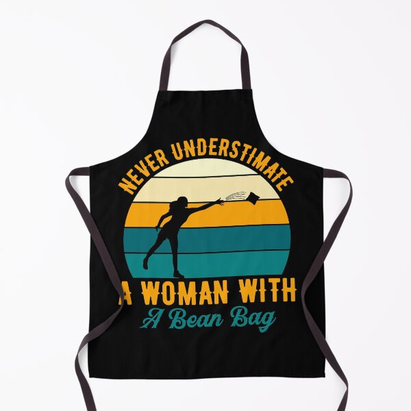 Item preview, Never underestimate a woman with a bean bag designed and sold by pnkpopcorn.