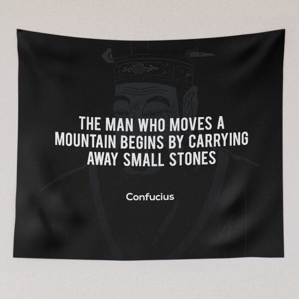 Item preview, Confucius - The Man Who Moves A Mountain designed and sold by ChaosAndOrder.