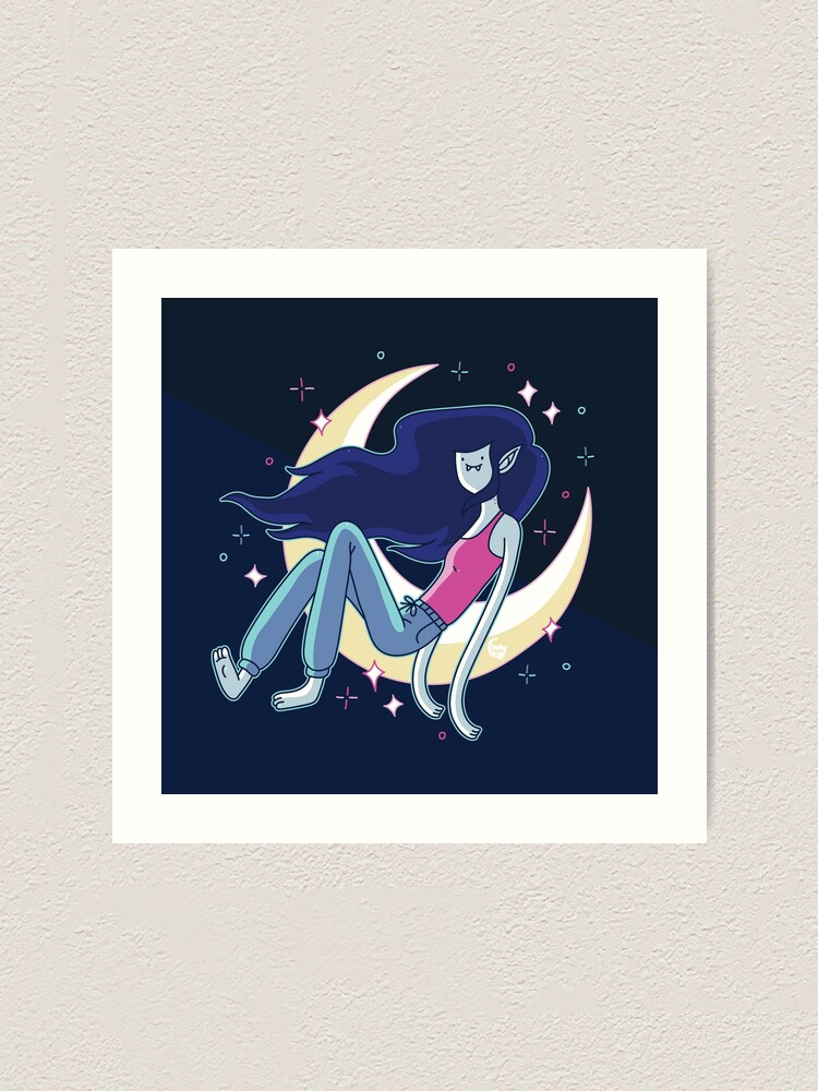 Marceline and the Moon - Vampire Queen Illustration