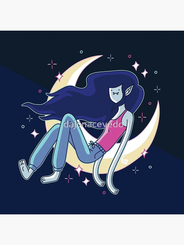 Marceline and the Moon - Vampire Queen Illustration