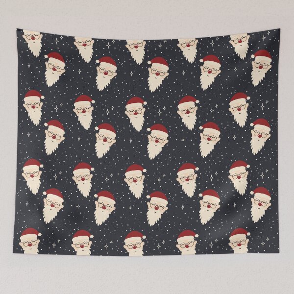Item preview, Cute Retro Santa Claus Pattern Simple Scandinavian Christmas Aesthetic designed and sold by retroyule.