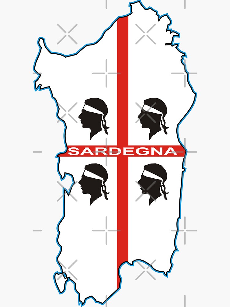 Decal Emblema Regione Italiana Multicolore Sticker Adesivi Bandiera SARDEGNA Mappa Italia - Decorazione Per Auto, Laptop, Finestre Adesivi Auto - Foto 7
