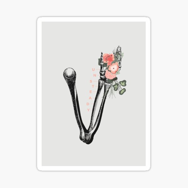 Unsteady Floral Anatomical Arm Sticker