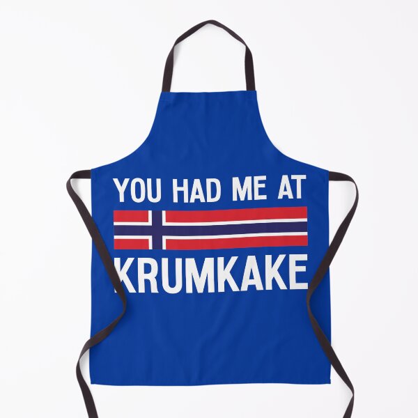Item preview, Norwegian Flag Christmas Dessert Cookie You Had Me At Krumkake designed and sold by Huhnerdieb Apparel.