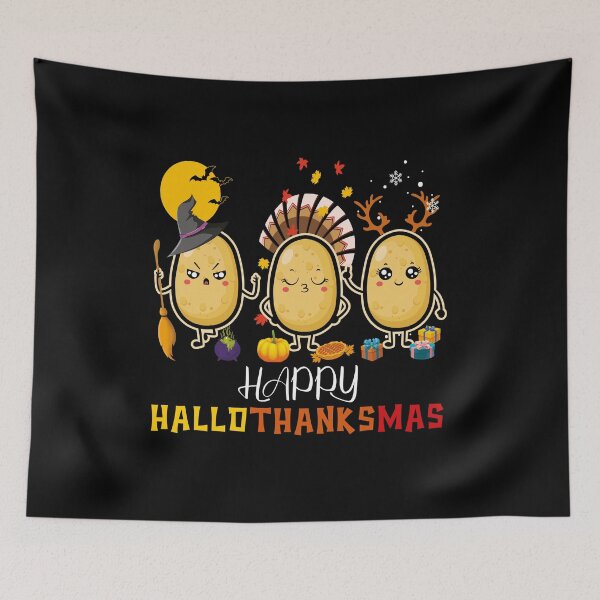 Item preview, Happy Hallothanksmas Cute Spud Potato halloween-Thanksgiving-xmas designed and sold by ollalla.