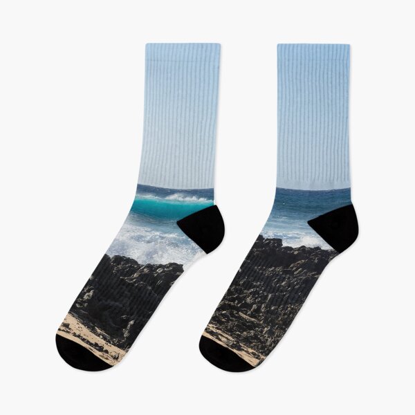 Item preview, Rough Shore - Signature Lava Rocks and Waves in Hawaii  designed and sold by Georgia Mizuleva.