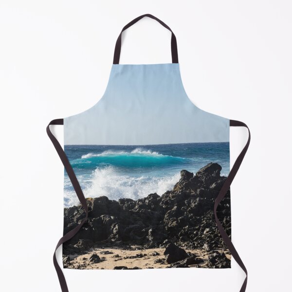 Item preview, Rough Shore - Signature Lava Rocks and Waves in Hawaii  designed and sold by Georgia Mizuleva.