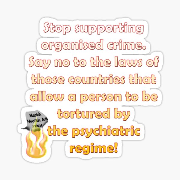 Stop the organised crime Sticker