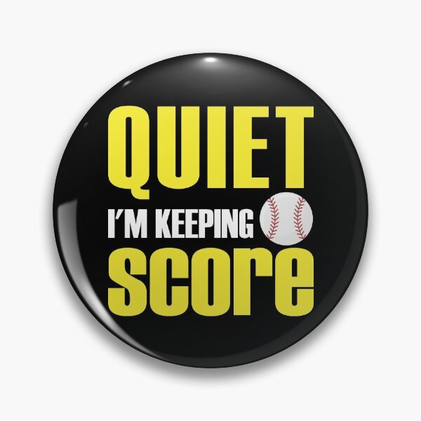 Item preview, Quiet Im Keeping Score Softball Sports Gift designed and sold by TopDawgDesigns.