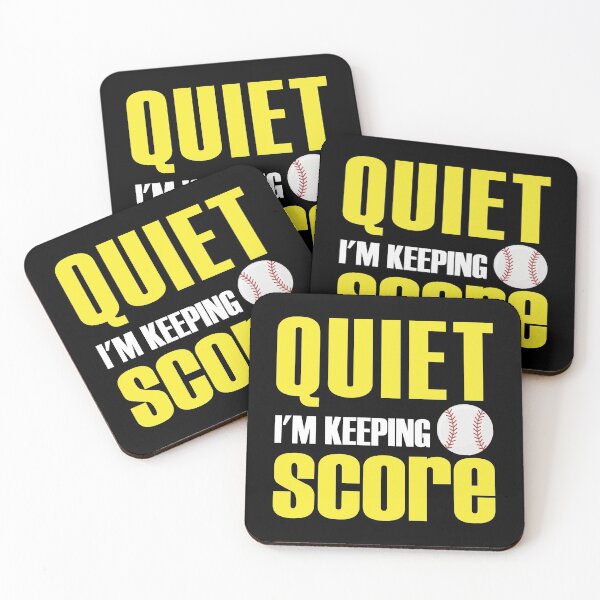 Item preview, Quiet Im Keeping Score Softball Sports Gift designed and sold by TopDawgDesigns.