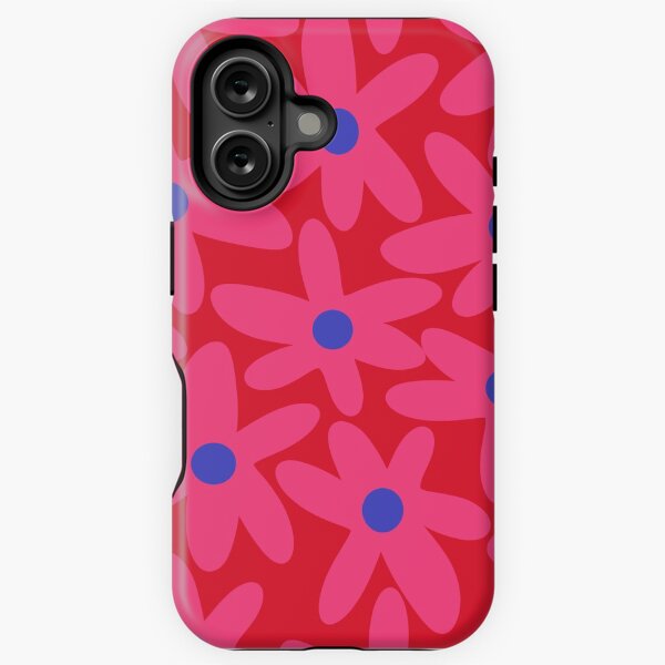 Item preview, Daisy Time Floral Pattern Magenta Pink Fuchsia Blue designed and sold by kierkegaard.