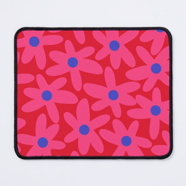 Item preview, Daisy Time Floral Pattern Magenta Pink Fuchsia Blue designed and sold by kierkegaard.