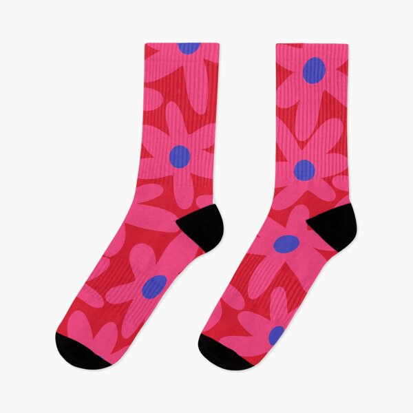 Item preview, Daisy Time Floral Pattern Magenta Pink Fuchsia Blue designed and sold by kierkegaard.