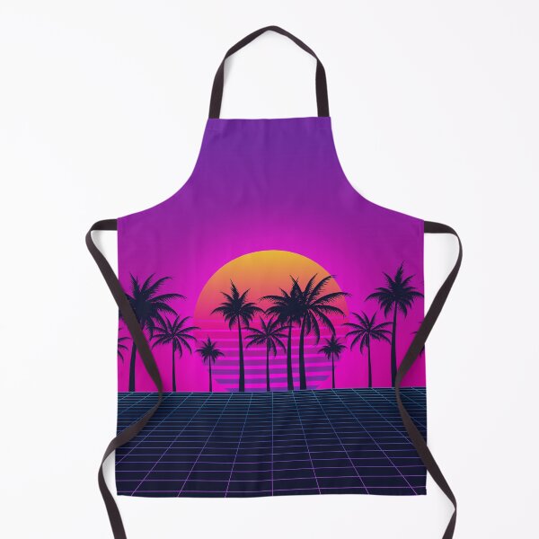 Item preview, Retrowave Sunset and Palm Trees designed and sold by muskitt.