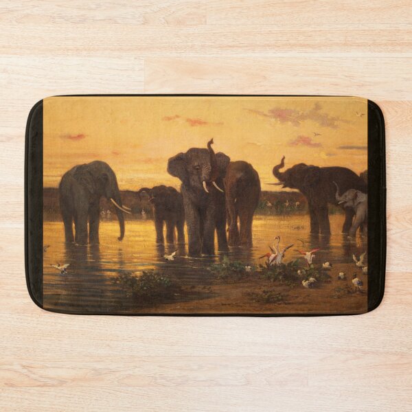 Item preview, African Elephants by Charles-Emile de Tournemine designed and sold by Amanda1775.