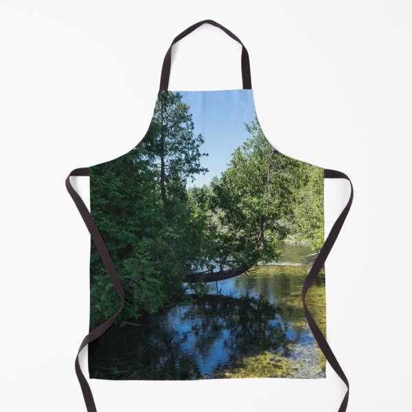 Item preview, Lean in - a Cypress Tree Elegantly Curved over a Wild River designed and sold by Georgia Mizuleva.
