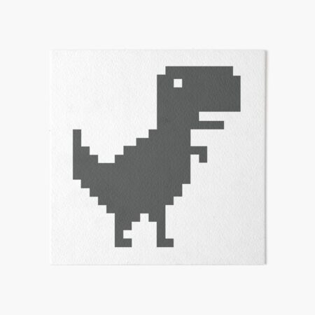 Google Chrome Dino Art Board Print for Sale by SasShoemaker