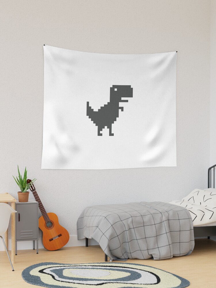 Chrome Dino, The Dinosaur Game, T-Rex Game Art Print by Zen20