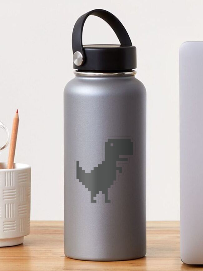 Chrome Dino Decal (vinyl for Car laptop window tumbler water bottle) video  game