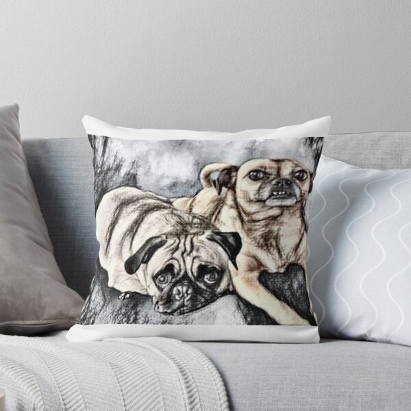 Item preview, Pugs Portrait designed and sold by WillowsWardrobe.