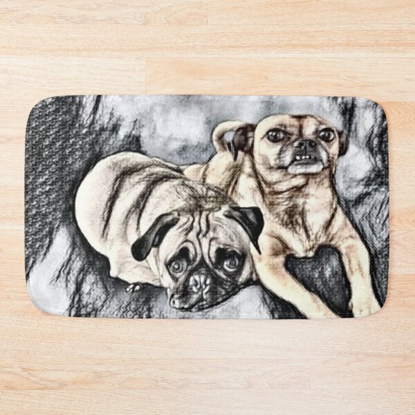 Item preview, Pugs Portrait designed and sold by WillowsWardrobe.