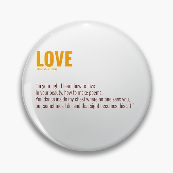 Item preview, Djalâl ad Dîn Rûmî Quotes About LOVE designed and sold by Studio TANFF.