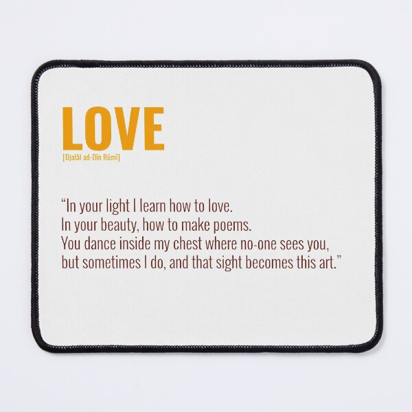 Item preview, Djalâl ad Dîn Rûmî Quotes About LOVE designed and sold by Studio TANFF.