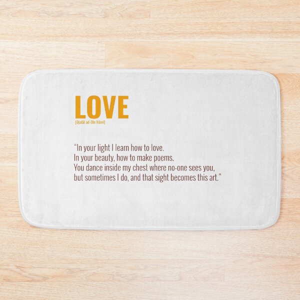 Item preview, Djalâl ad Dîn Rûmî Quotes About LOVE designed and sold by Studio TANFF.
