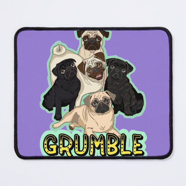 Item preview, Pug Grumble designed and sold by FivePugs.
