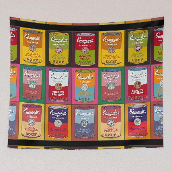 Item preview, Spanish Andy Warhol soups - Sopas Campestre (with colors) designed and sold by Groenendijk.