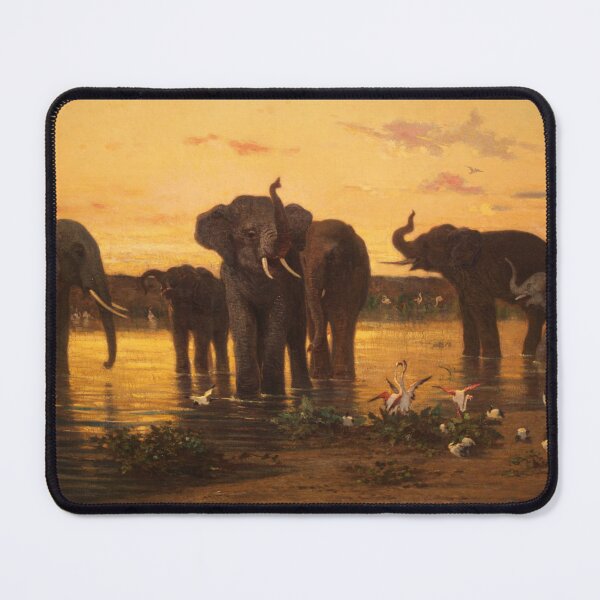 Item preview, African Elephants by Charles-Emile de Tournemine designed and sold by Amanda1775.