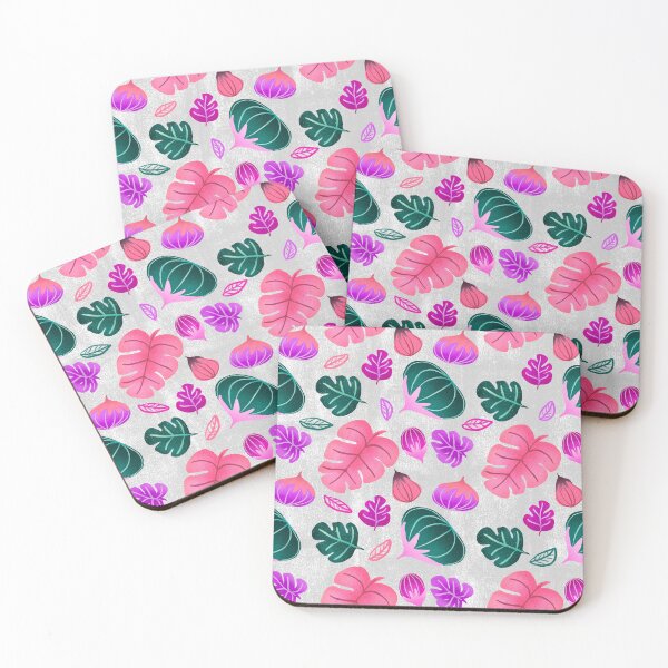 Item preview, Pumpkin & Monestra | Tropical Fall - White and Pink designed and sold by Duniatozy.