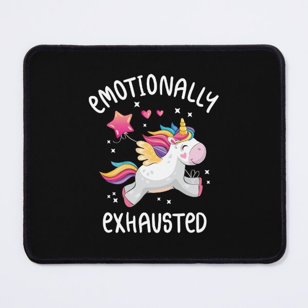 Item preview, Emotionally Exhausted Rainbow Unicorn Paradox designed and sold by Maria Garcia.