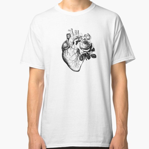 Floral Anatomical Heart Classic T-Shirt