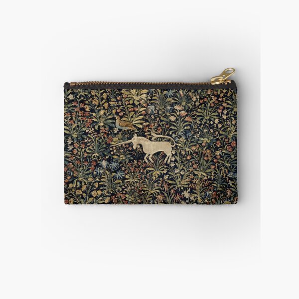 Item preview, Medieval Unicorn Midnight Floral Tapestry designed and sold by Epitome Girl.