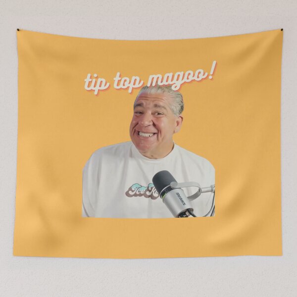 Item preview, Joey Diaz Tip Top Magoo Goofy Funny Pop Art Podcast Humor designed and sold by SandblockBass.