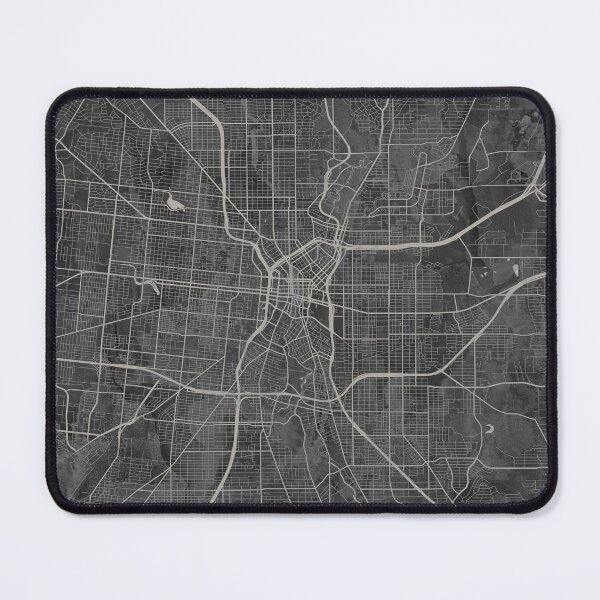 Item preview, San Antonio TX Gray Artistic Map designed and sold by Interpret108.