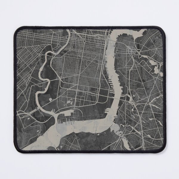 Item preview, Philadelphia PA Neutral Artistic Map designed and sold by Interpret108.