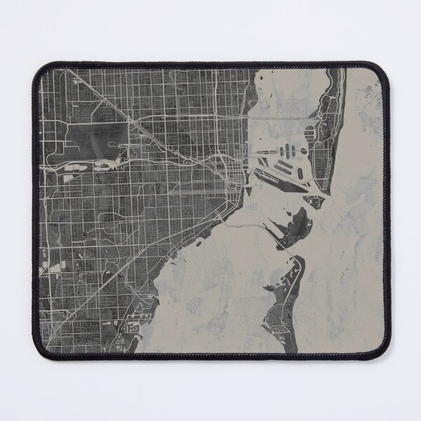 Item preview, Miami Fl Neutral Artistic Map designed and sold by Interpret108.