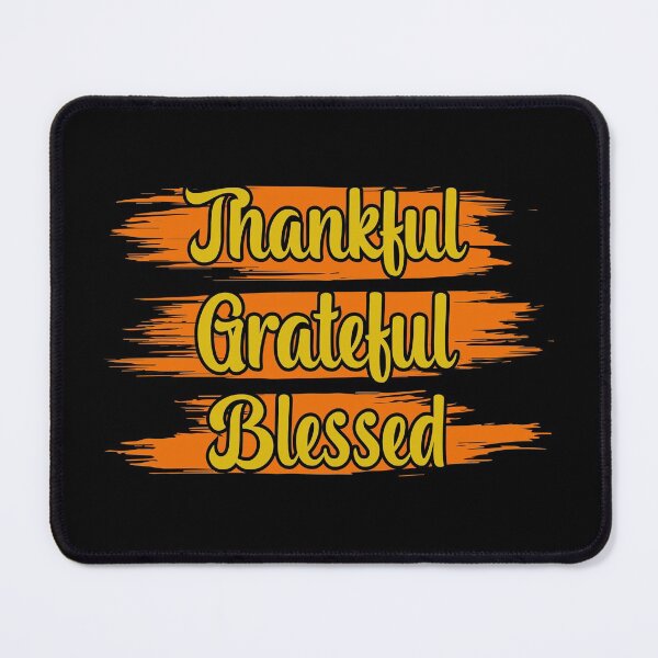 Item preview, Thankful Grateful Blessed Thanksgiving Quote designed and sold by thecooltable.