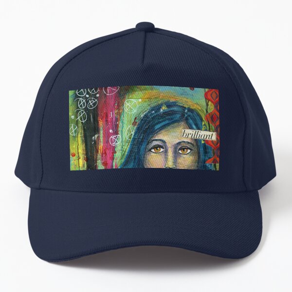 Brilliant Girl Mixed Media art Baseball Cap