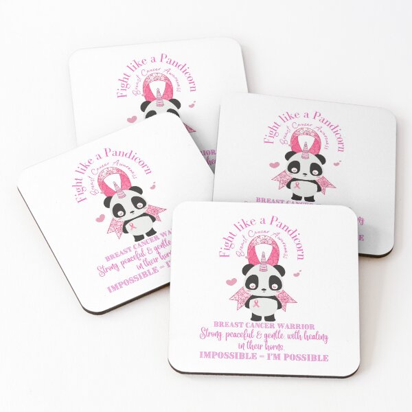 Item preview, Breast Cancer Awareness Fight Like a Pandicorn designed and sold by JustaGurli.